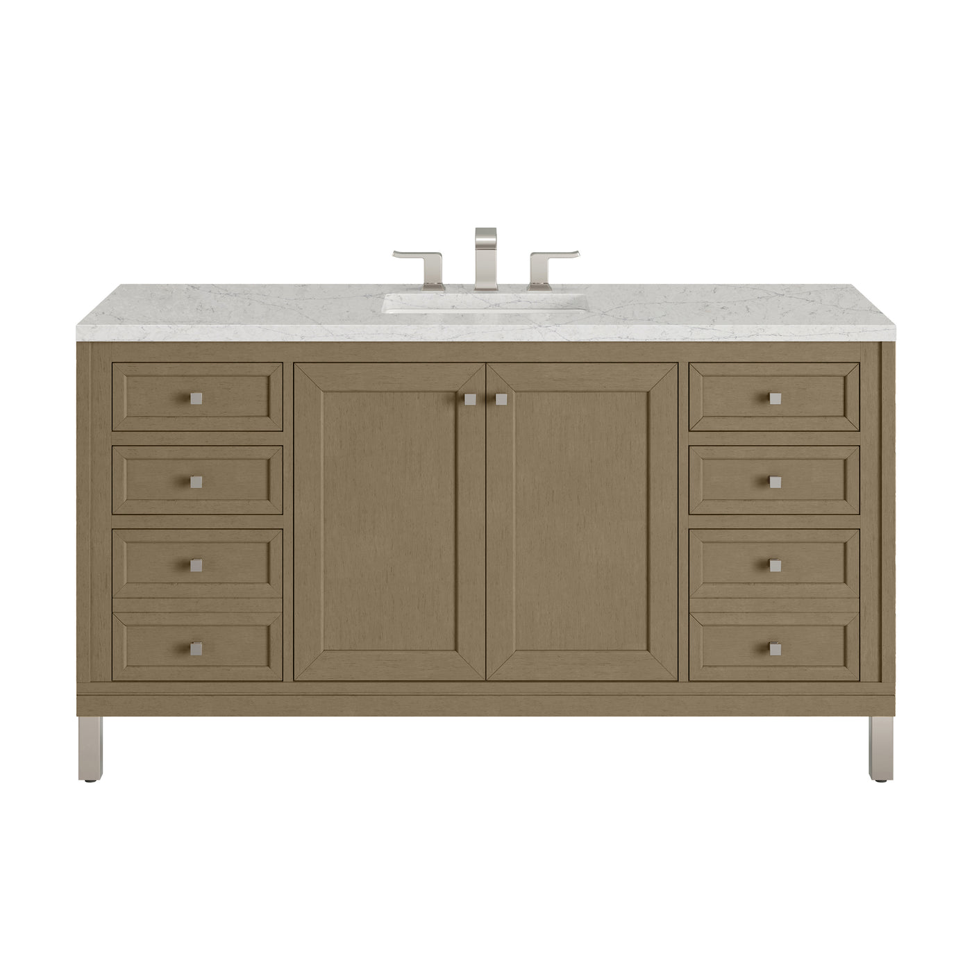 James Martin Chicago 60" Single Bathroom Vanity, Walnut Whisper by James Martin