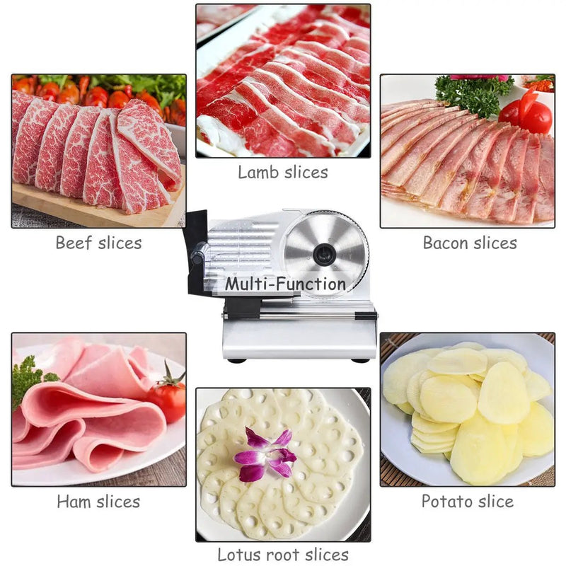 7.5 Inch Blade Electric Meat Slicer Cheese Deli Meat Food Cutter by DirectDeals