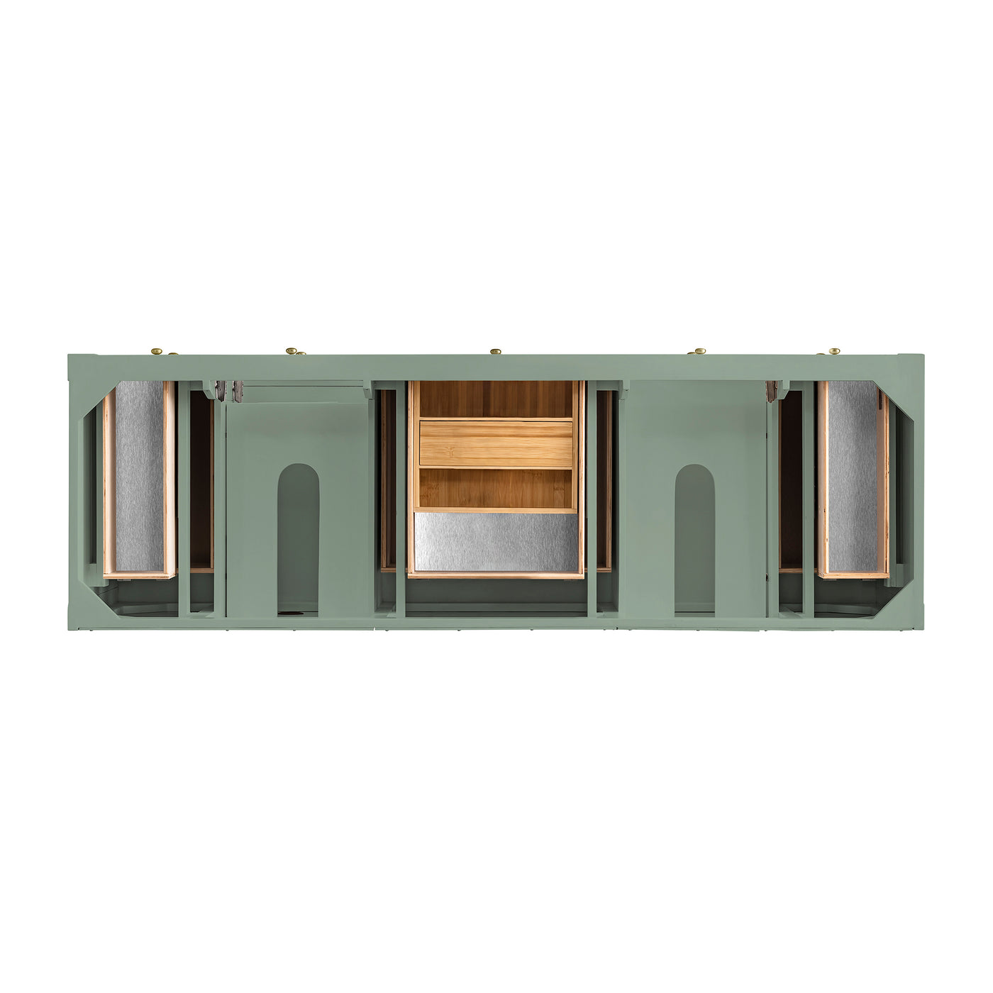 James Martin Breckenridge 72" Double Bathroom Vanity, Smokey Celadon by James Martin