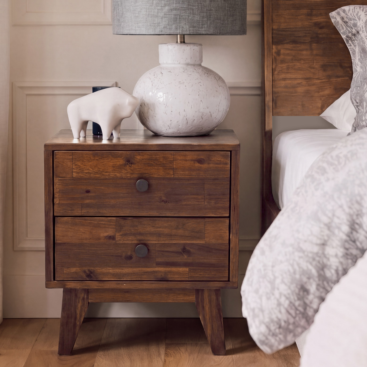 Silvia Solid Wood Nightstand, photo 10 of 28