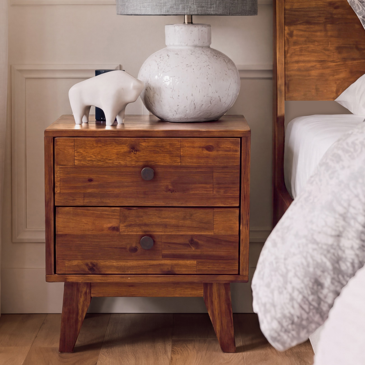 Silvia Solid Wood Nightstand, photo 19 of 28