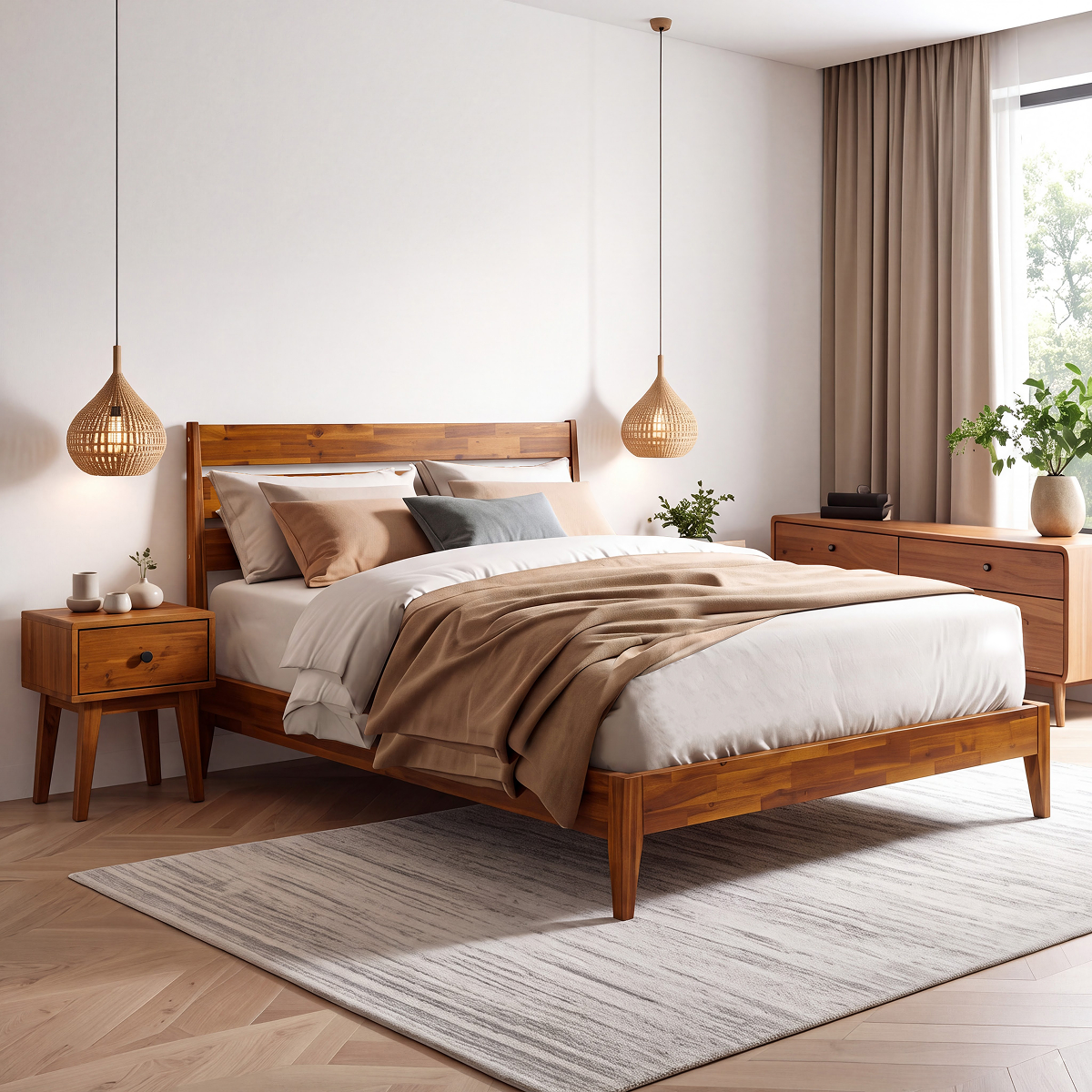 Sofia Solid Wood Nightstand, photo 20 of 31