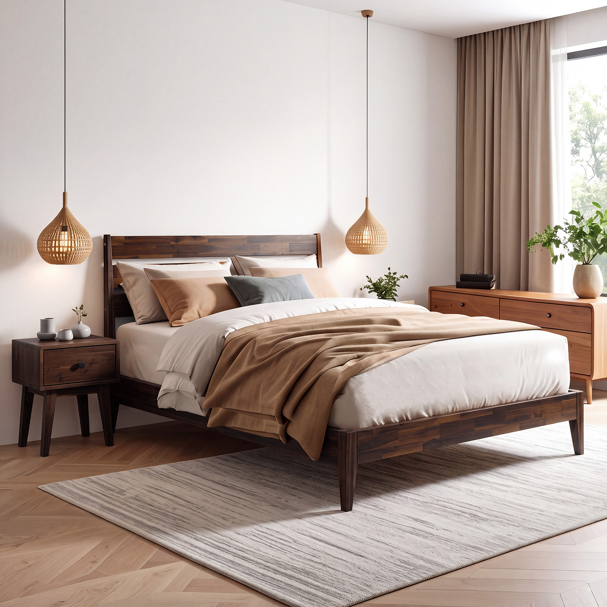 Sofia Solid Wood Nightstand, photo 30 of 31