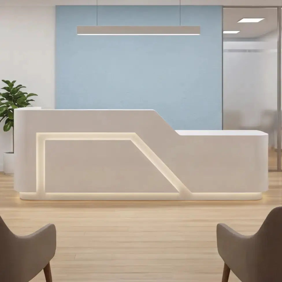 Solenne · Front Reception Desk by Arc Grove