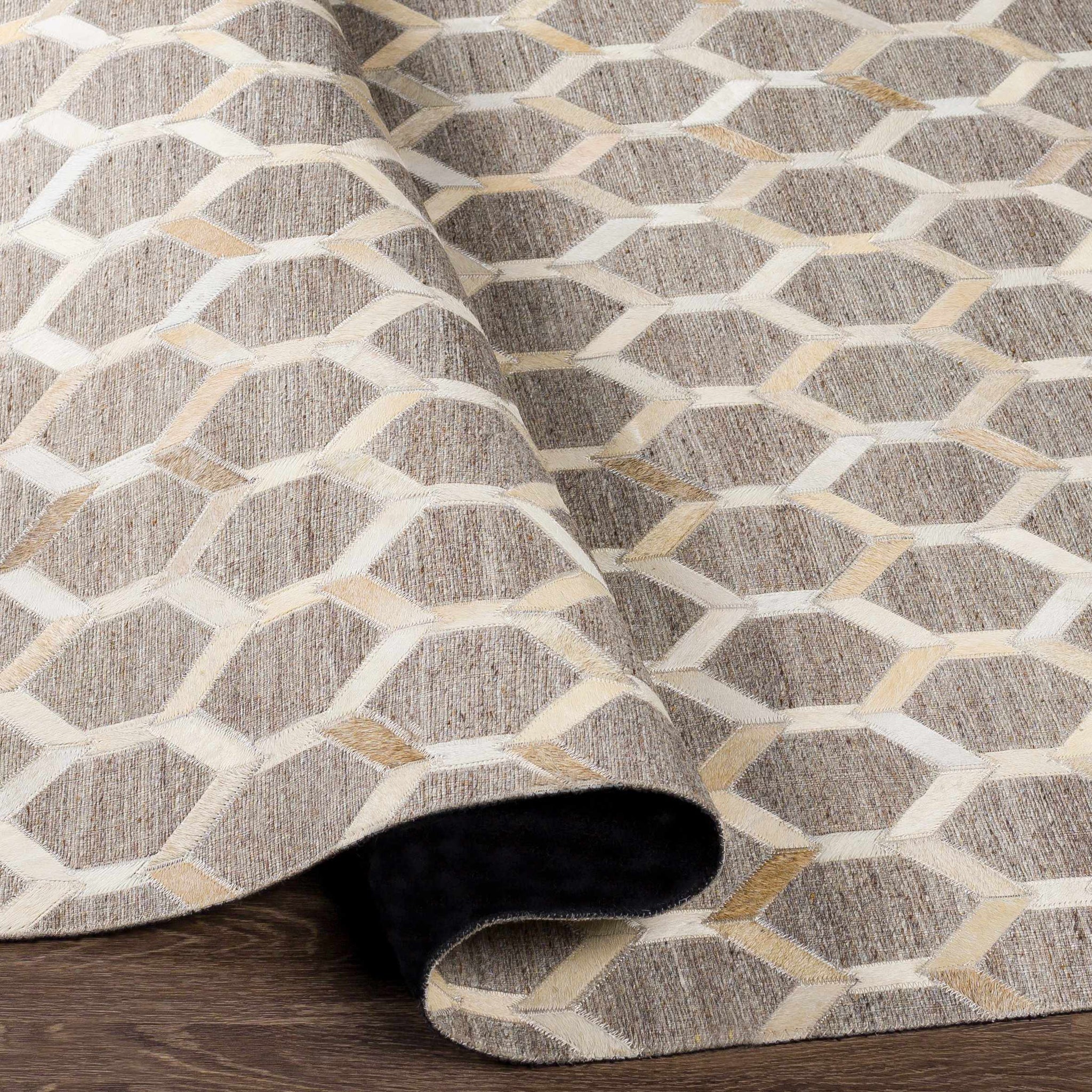 Haddix Premium Leather Rug - Clearance by Boutique Rugs