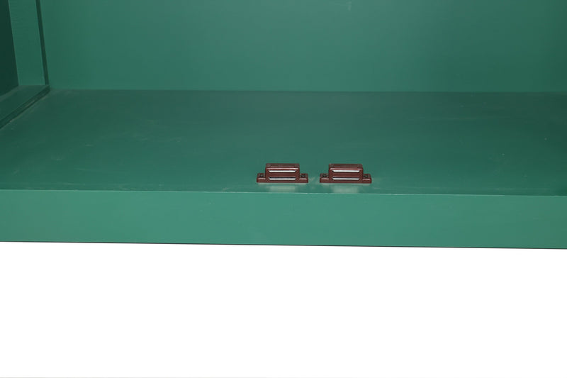 59in Green Accent Cabinet with 4 Doors - Mid Century Modern Buffet - Dark Green, photo 14 of 15