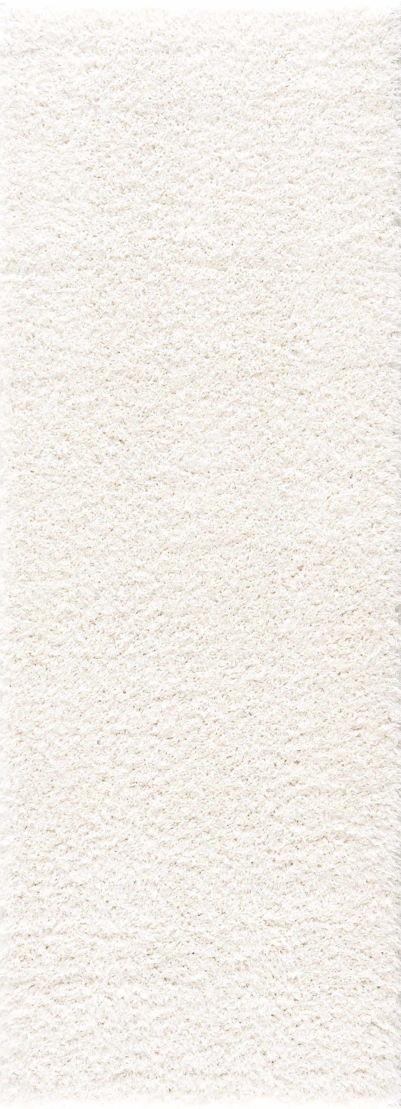 Faina Solid Cream Shag Washable Area Rug - Clearance by Boutique Rugs
