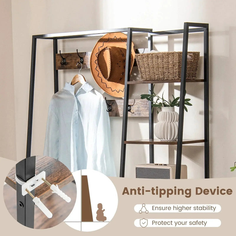 Hall Tree - Storage Wooden Bench by House Of Avana