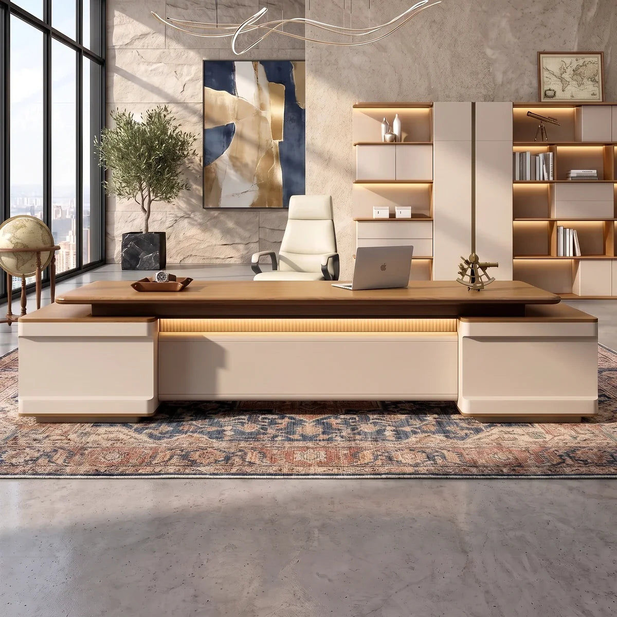Halsey · Modern L-Shaped Executive Desk, photo 2 of 17
