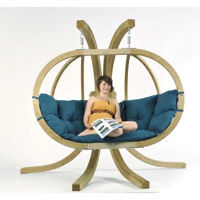 Amazonas Globo Royal Double Seater Hanging Chair with Cushions & Stand Set by Outdoor-USA®