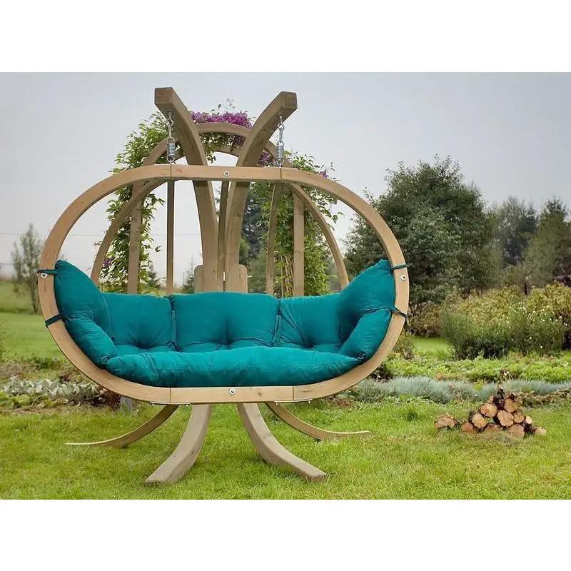 Amazonas Globo Royal Double Seater Hanging Chair with Cushions & Stand Set by Outdoor-USA®