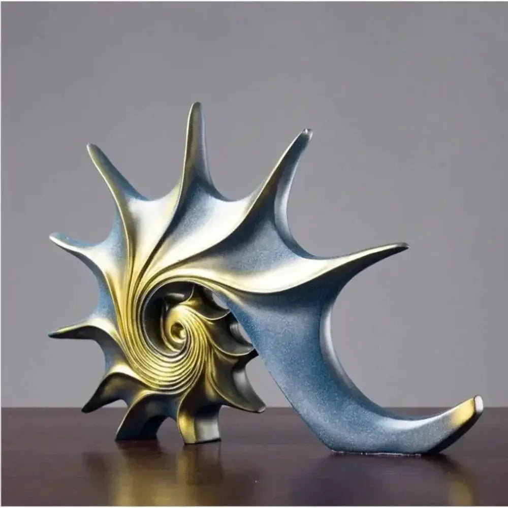 Hand-Carved Conch Shell Sculpture by House Of Avana