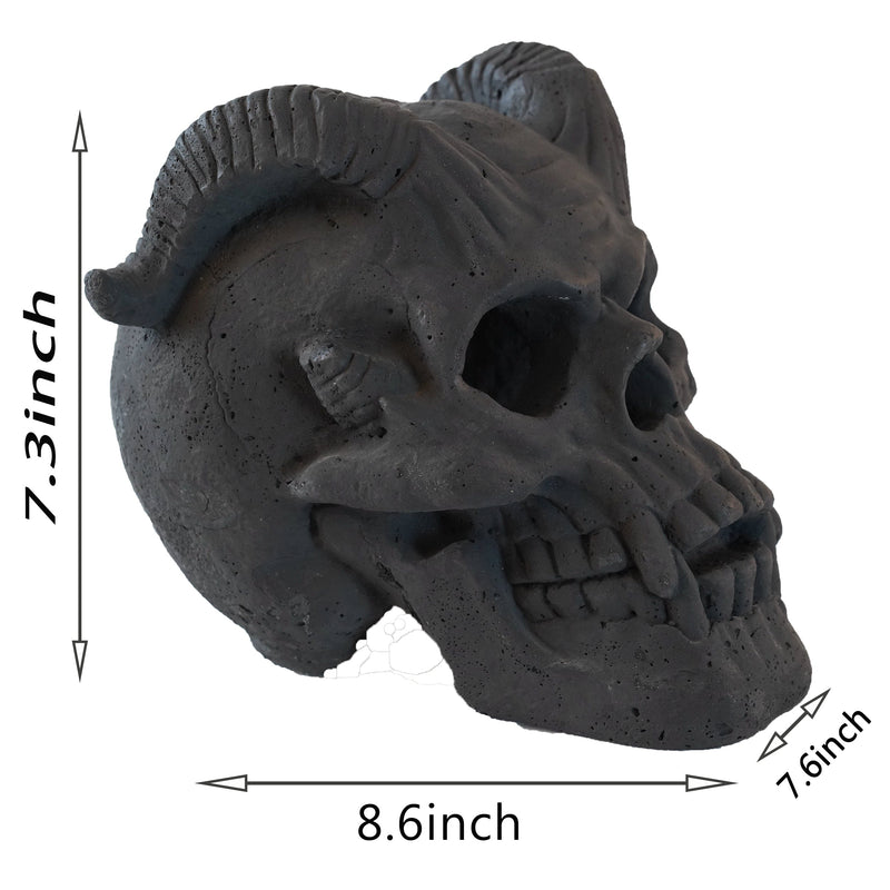 Hand-Forged Flame Skull for Fire Pits and Hearths, photo 3 of 12
