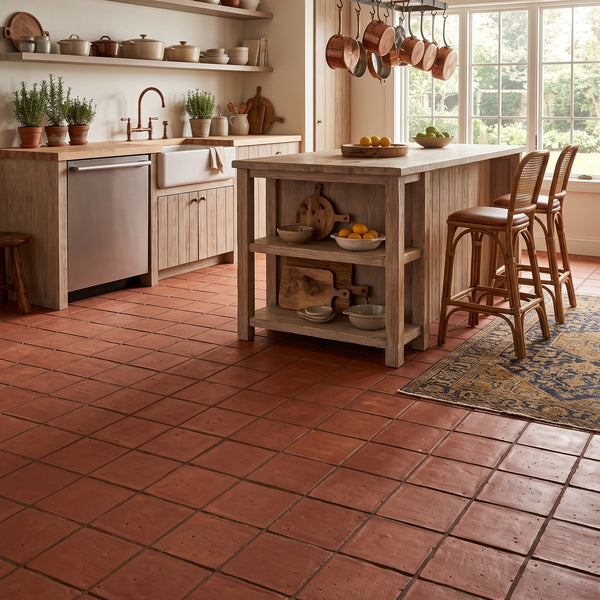 Hand Made Matte Terracotta Tiles 6x6