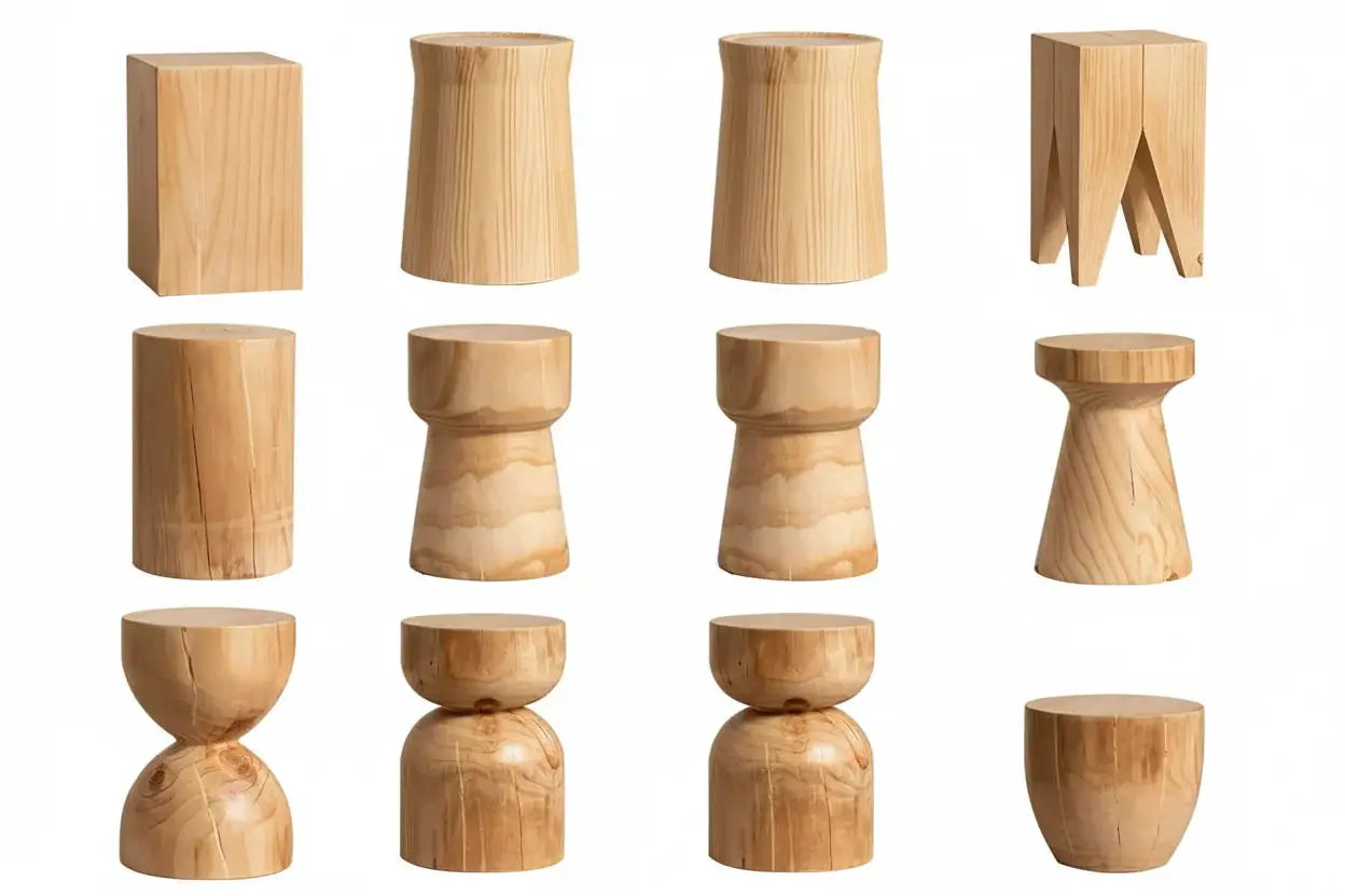Handcrafted Solid Wood End Tables for Living Room by House Of Avana