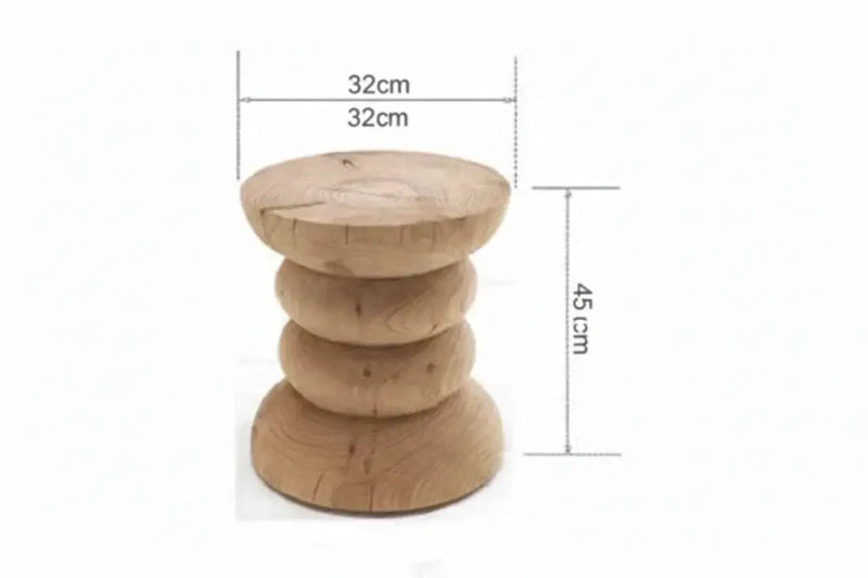 Handcrafted Solid Wood End Tables for Living Room by House Of Avana
