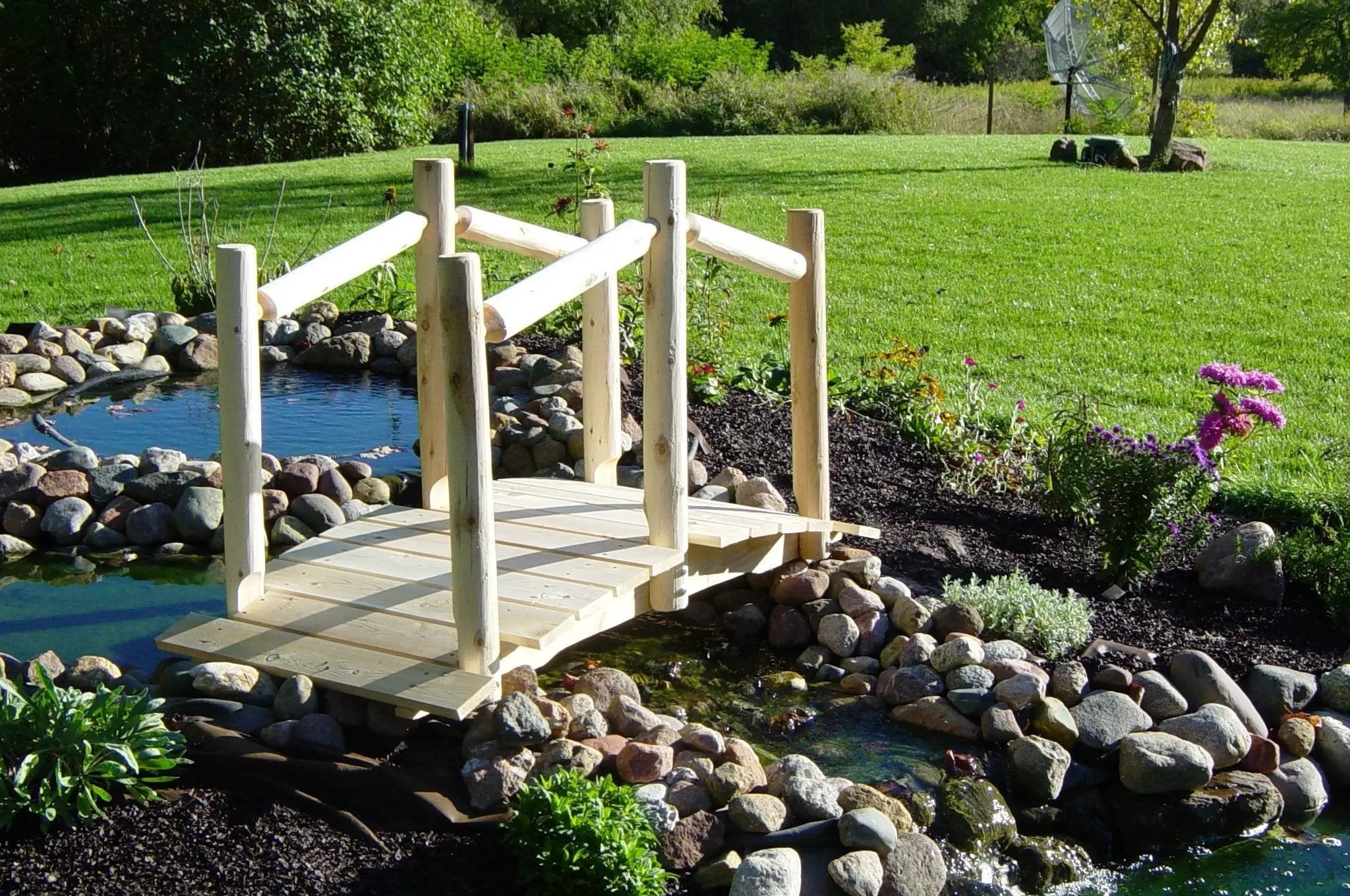 Decorative Garden Bridge by Cedar Creek Rustic Furniture