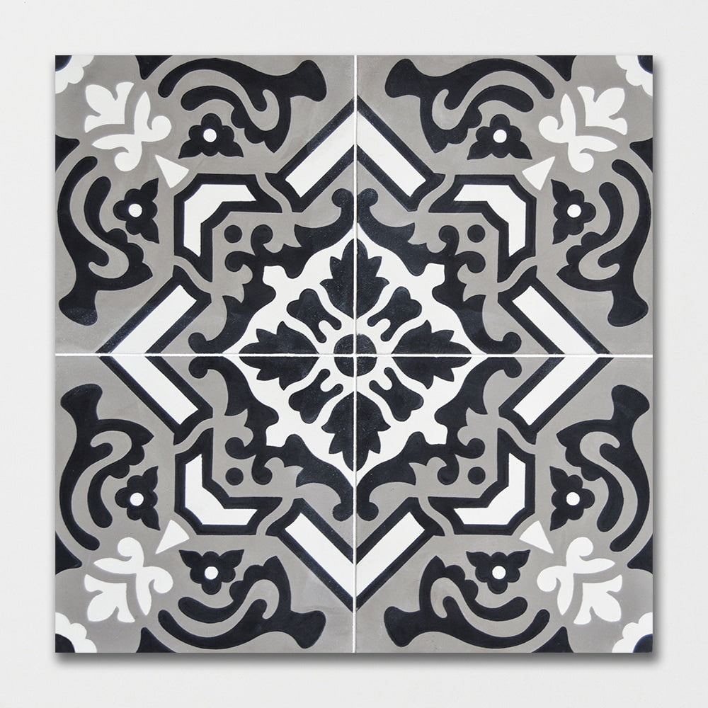 Handmade Flecha Honed Cement Tiles 8x8 Cement Honed 8x8 Tiles — 2