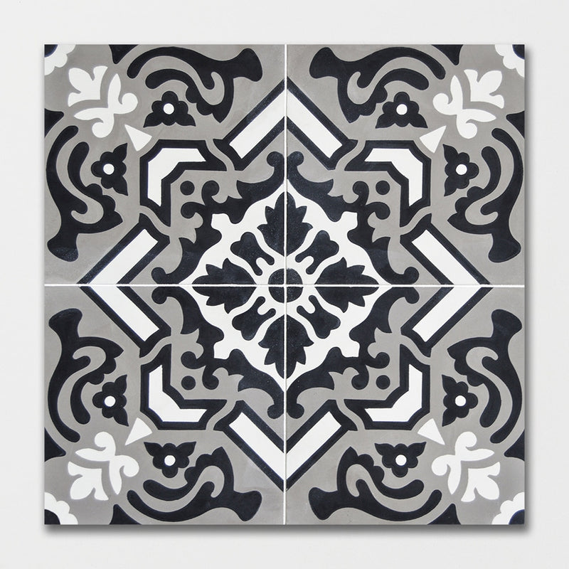 Handmade Flecha Honed Cement Tiles 8x8 Cement Honed 8x8 Tiles — 2