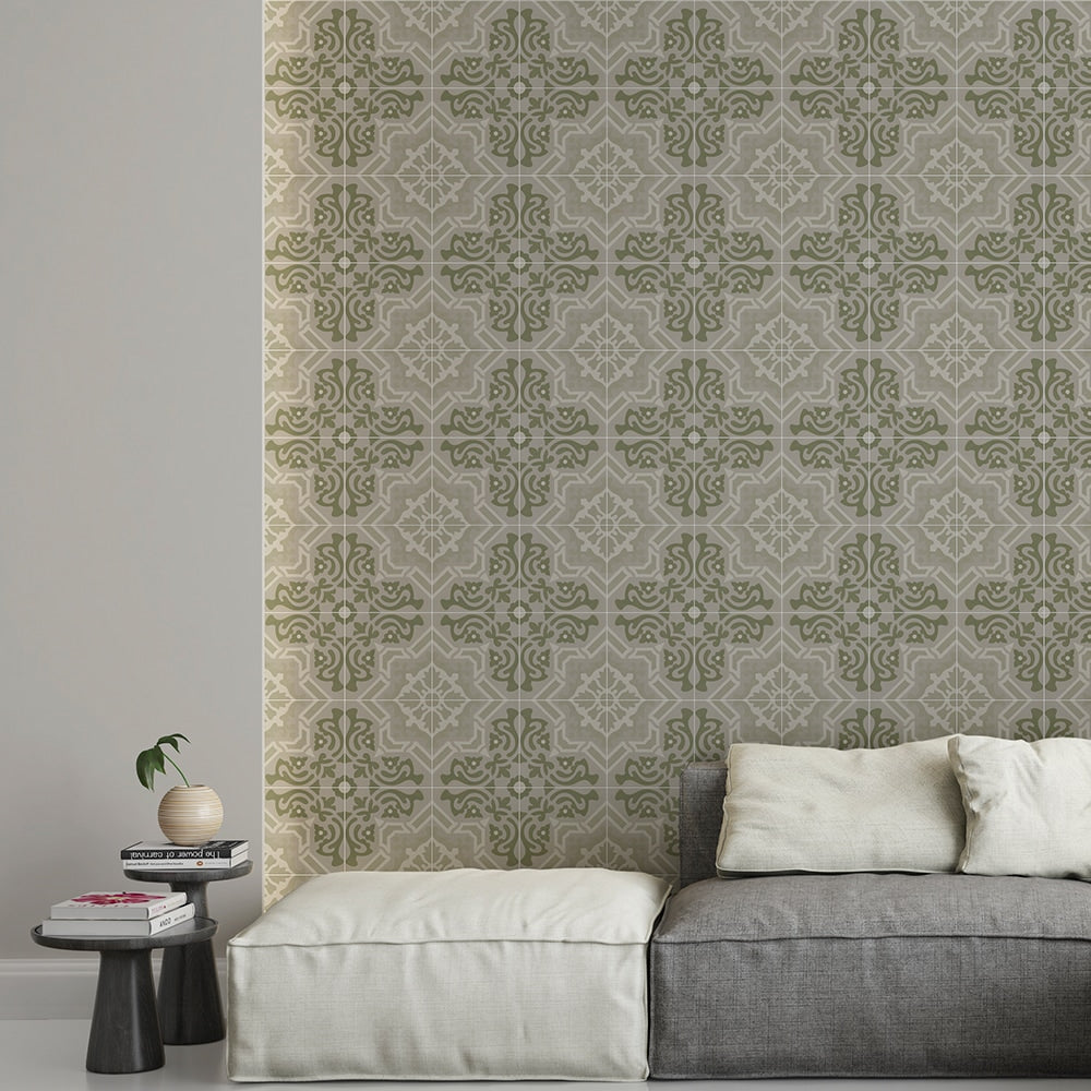 Handmade Khaki Honed Cement Tiles 8x8 Cement Honed 8x8 Tiles — 3