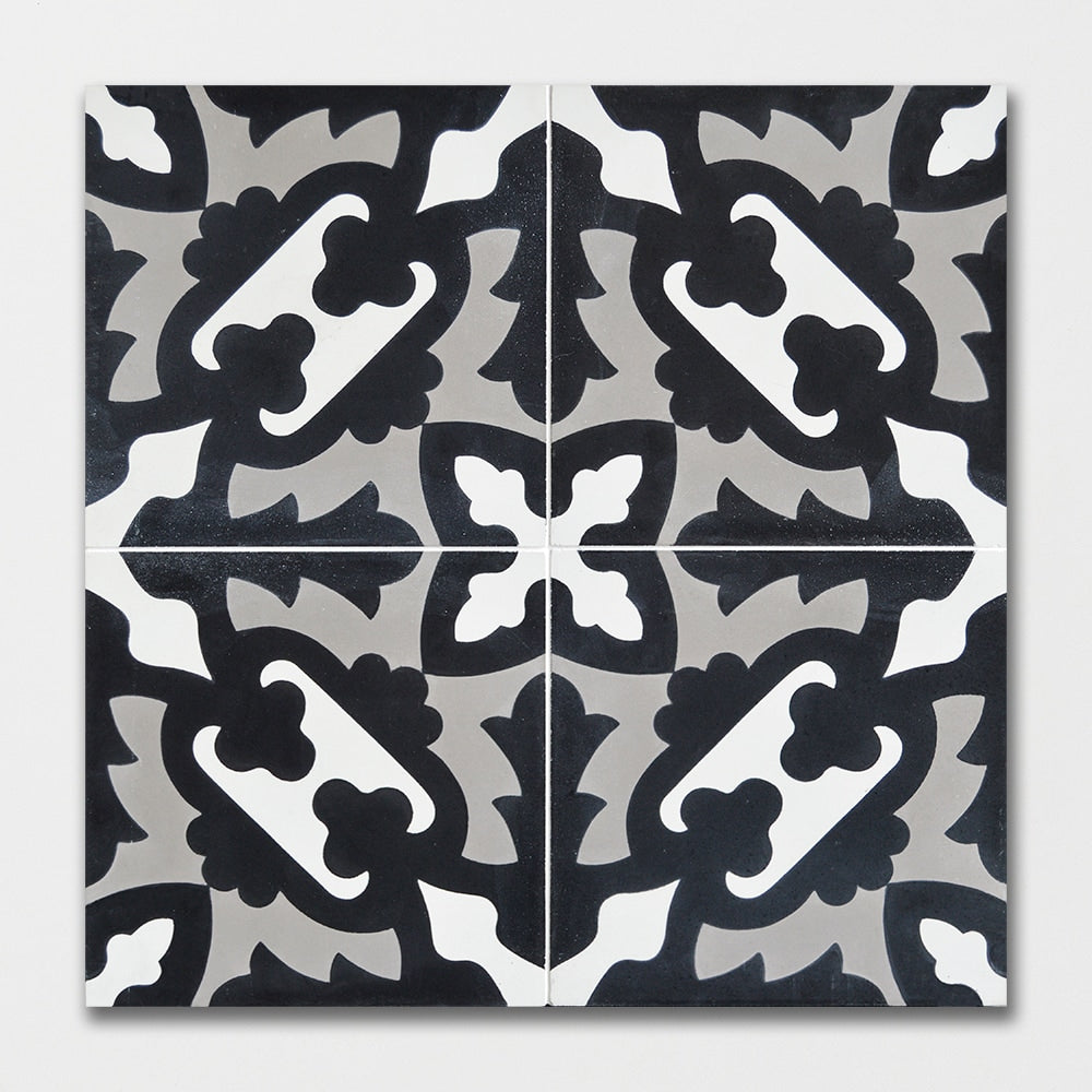 Handmade Ornament Honed Cement Tiles 8x8 Cement Honed 8x8 Tiles — 2
