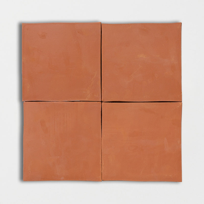 Handpressed Cotto Light Natural Terracotta Tiles 6x6 Terracotta Natural 6x6 Tiles
