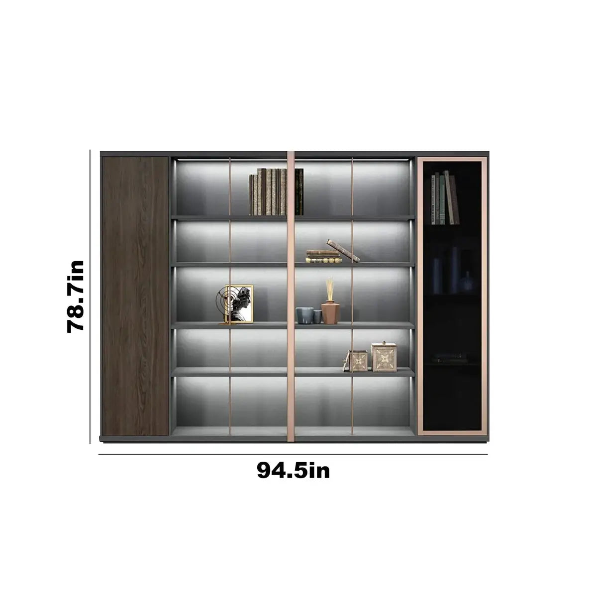 Keats · Office Library Shelves w/ Lighting, Suit Closet & Storage by Arc Grove