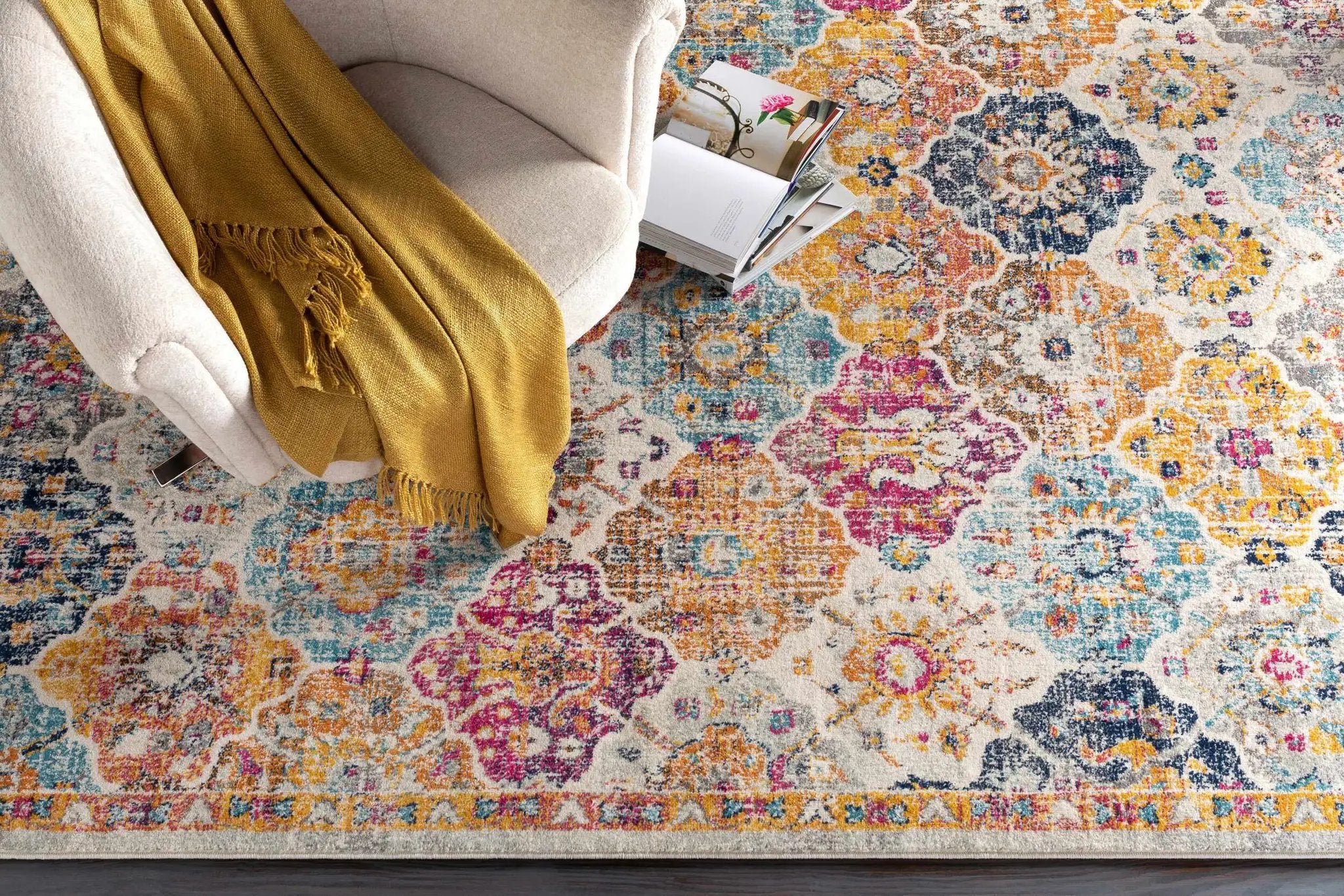 Custar Colorful Area Rug by Boutique Rugs