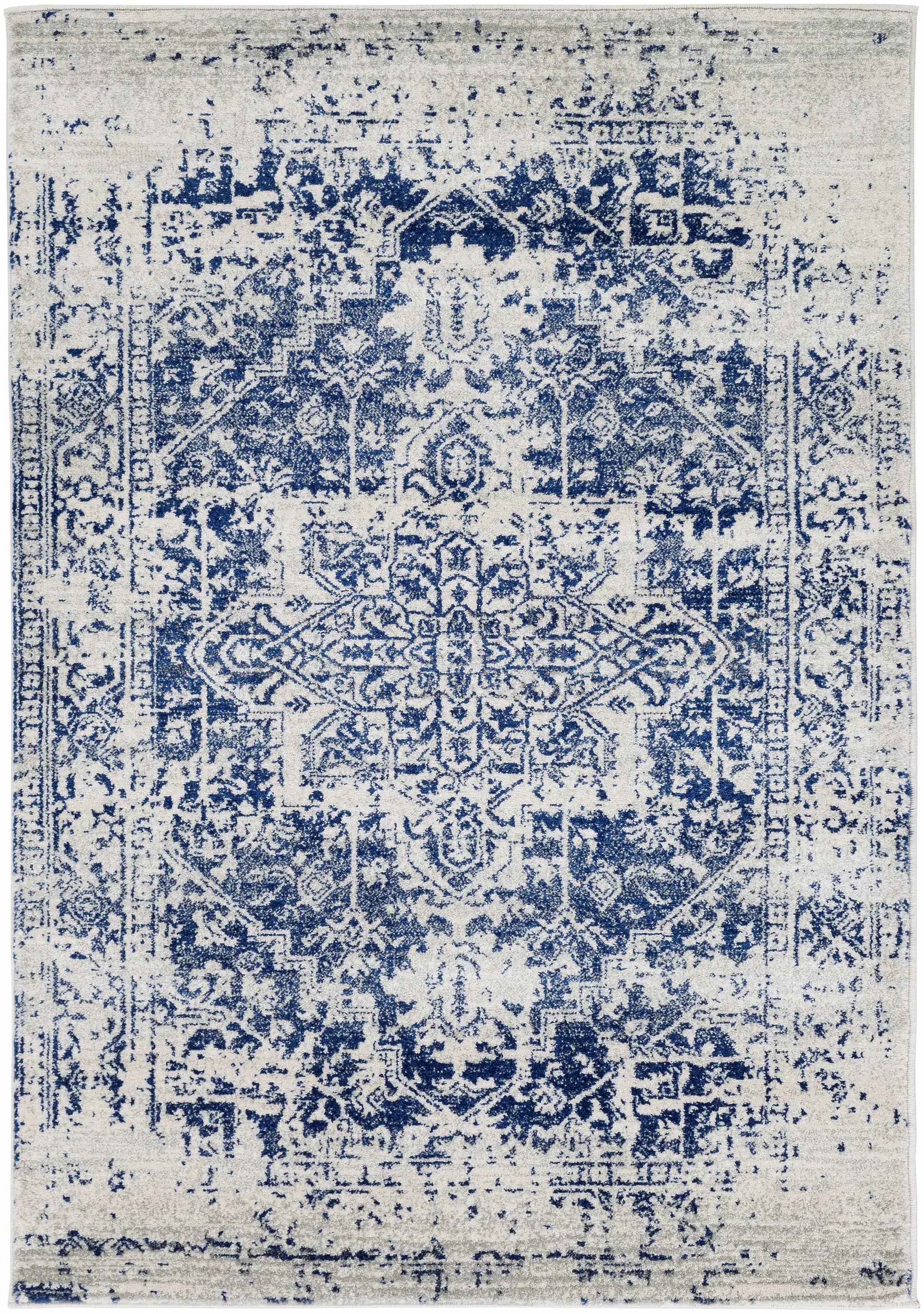 Rachel Navy Area Rug by Hauteloom