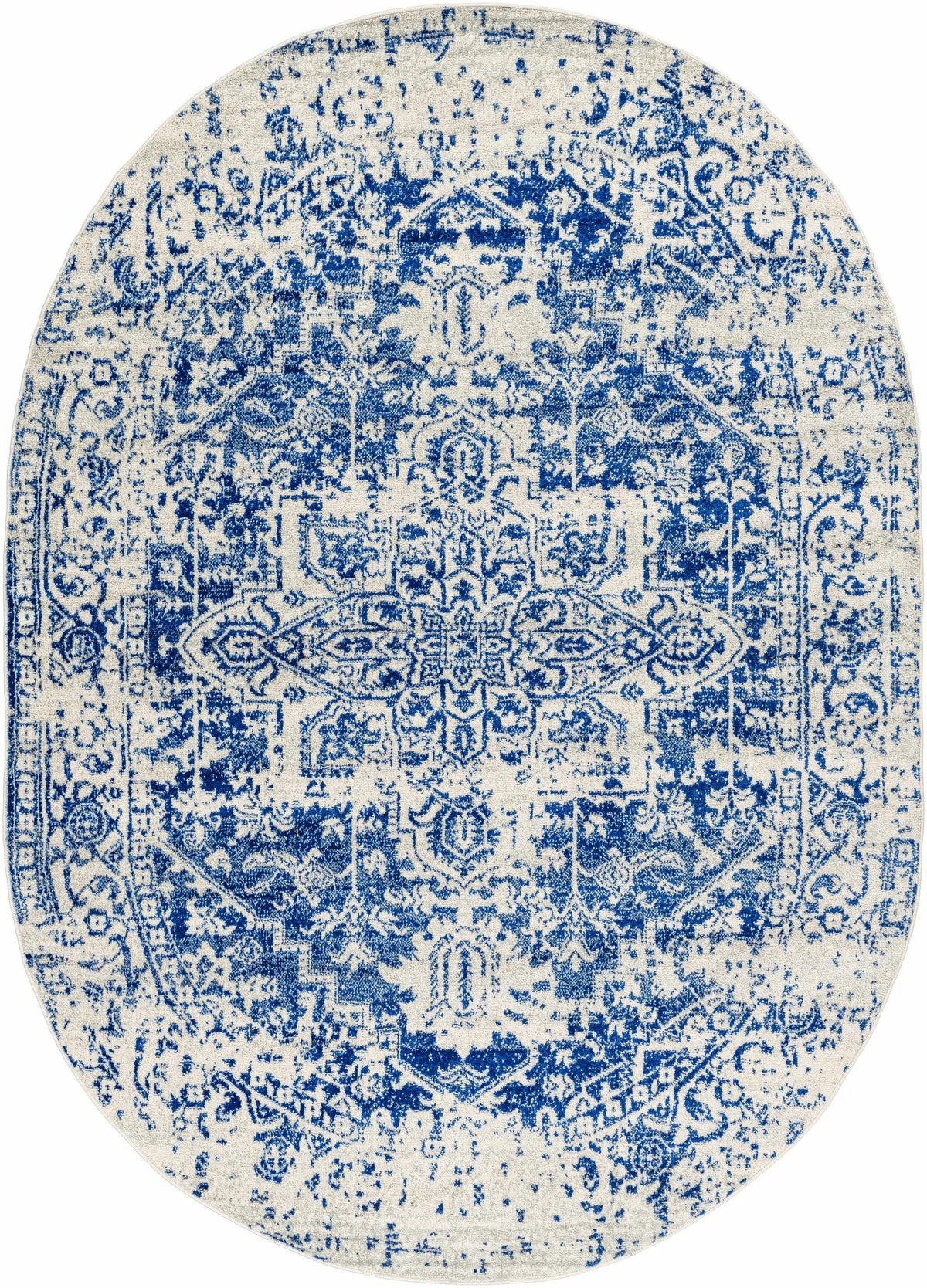 Rachel Navy Area Rug by Hauteloom
