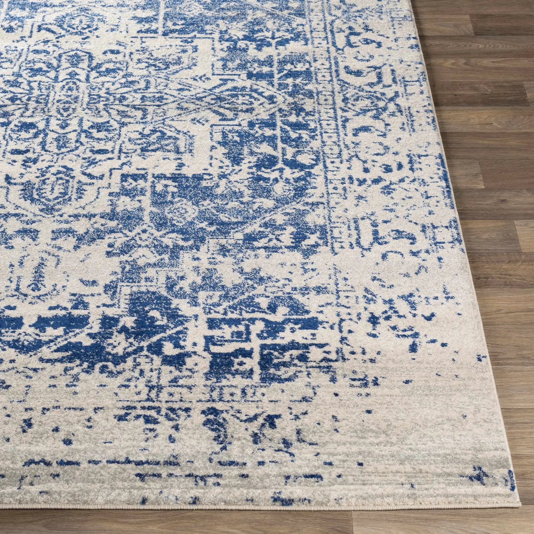 Rachel Navy Area Rug by Hauteloom