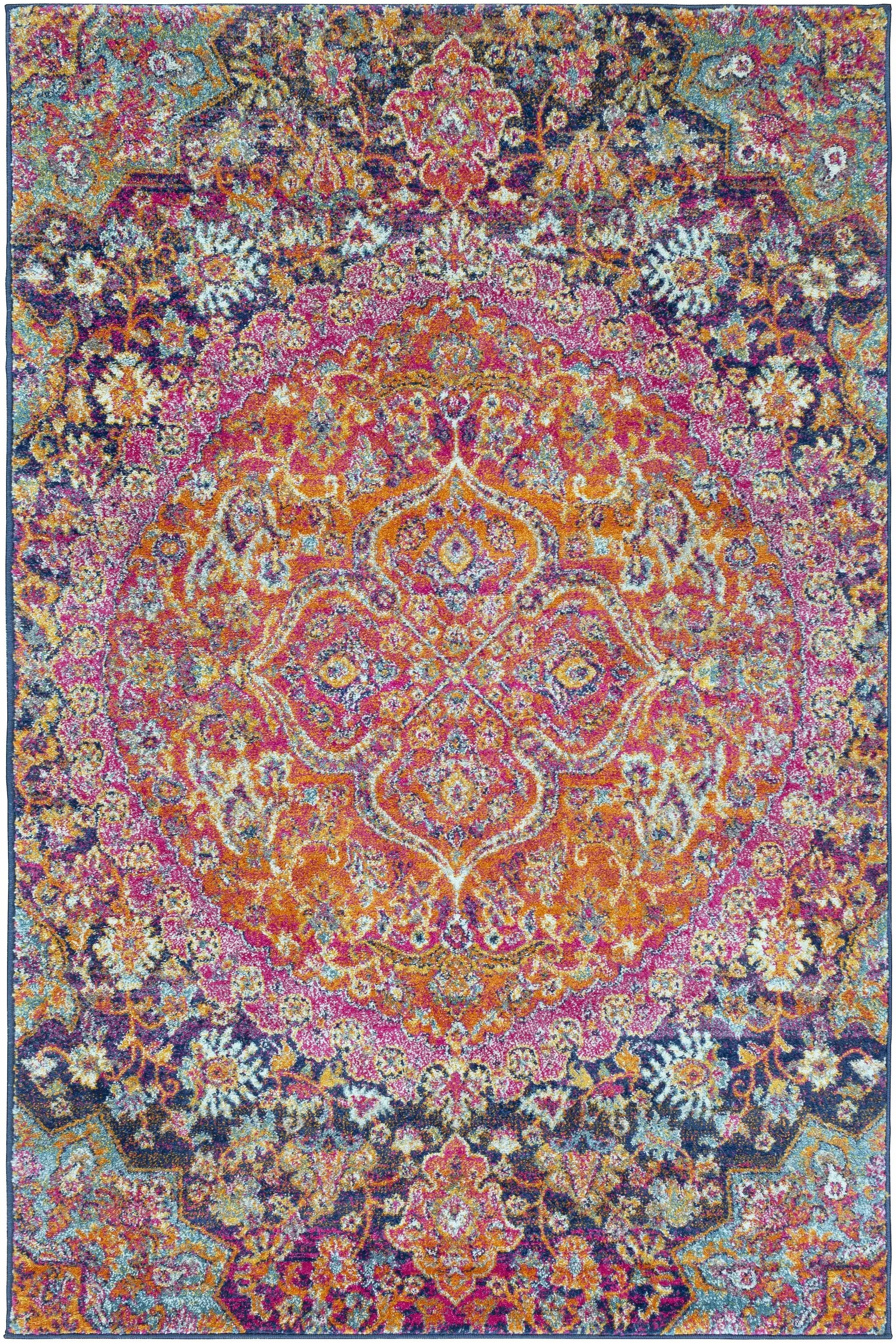 Burnt Orange Ojus Area Rug by Hauteloom