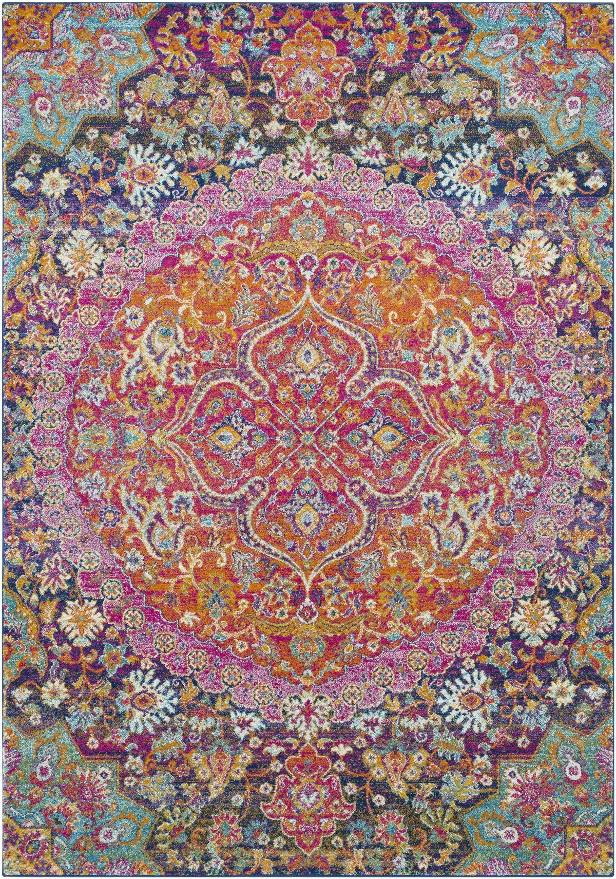 Burnt Orange Ojus Area Rug by Hauteloom