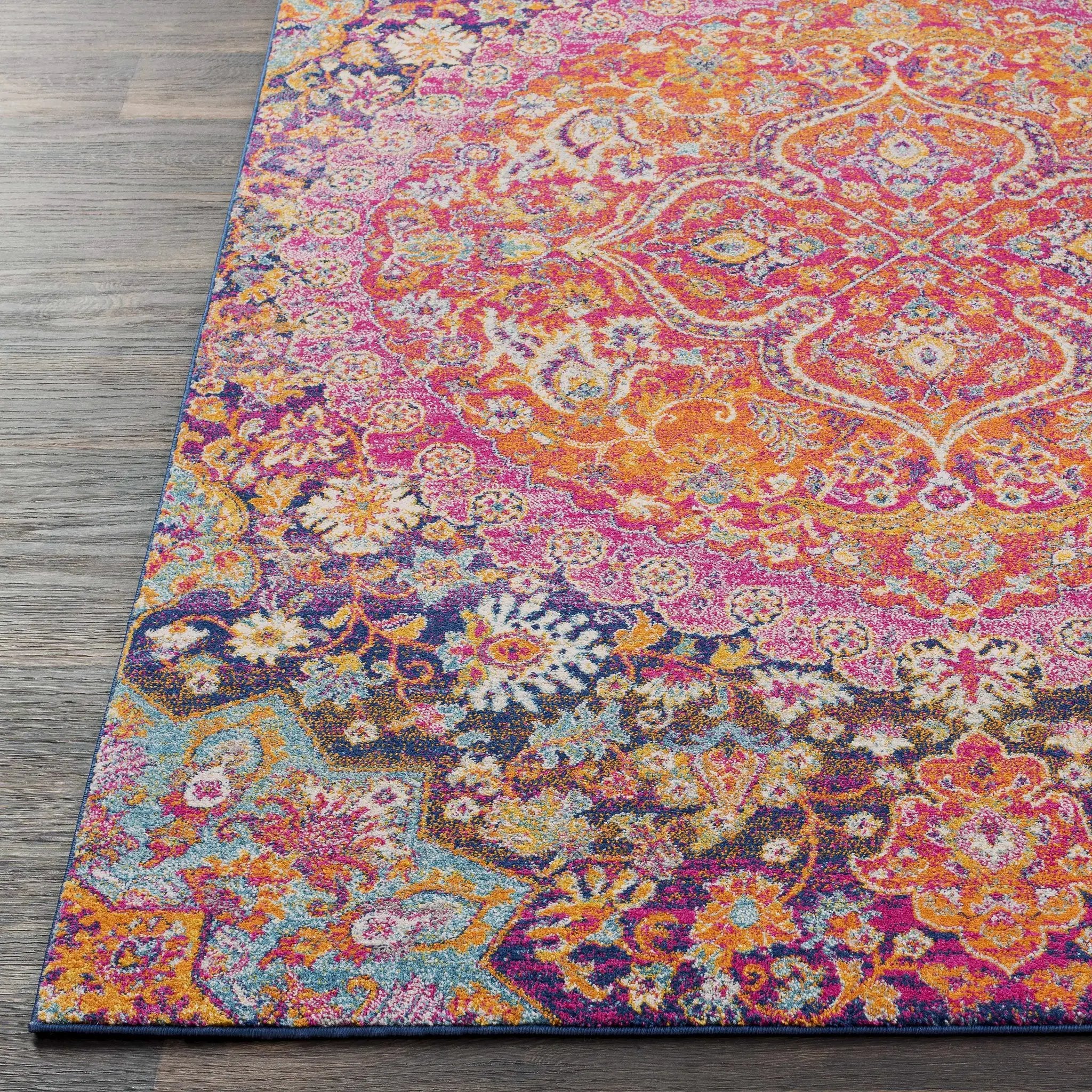Burnt Orange Ojus Area Rug by Hauteloom