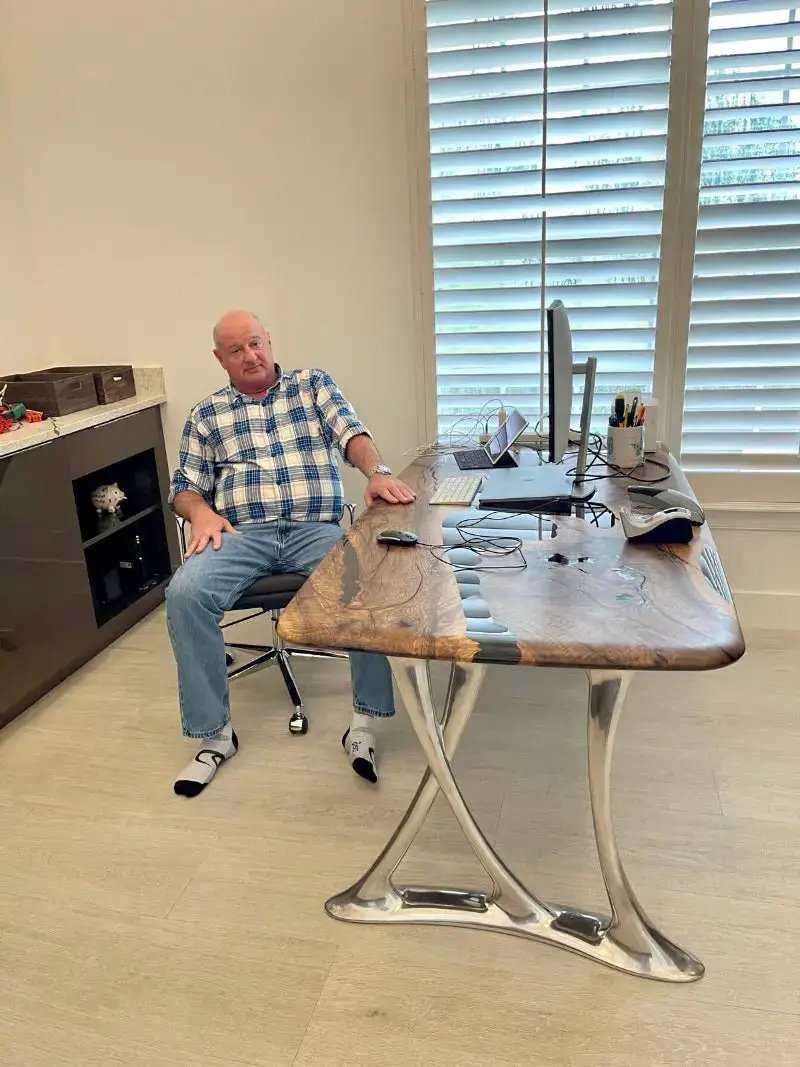 Custom Epoxy Resin Dining Room Table | Osso Dining Table by Gizz