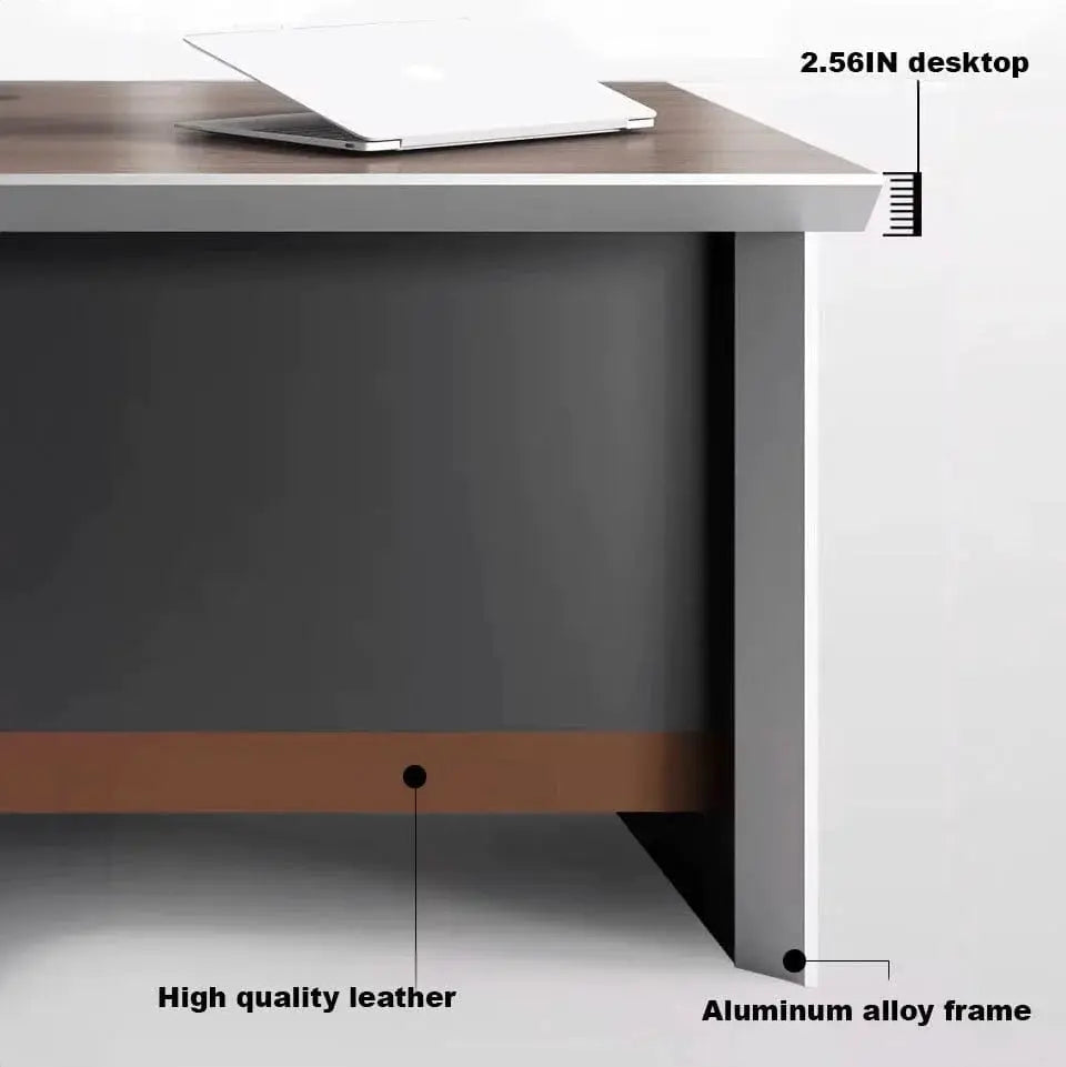 Elgin · Modern L-Shaped Executive Desk by Arc Grove