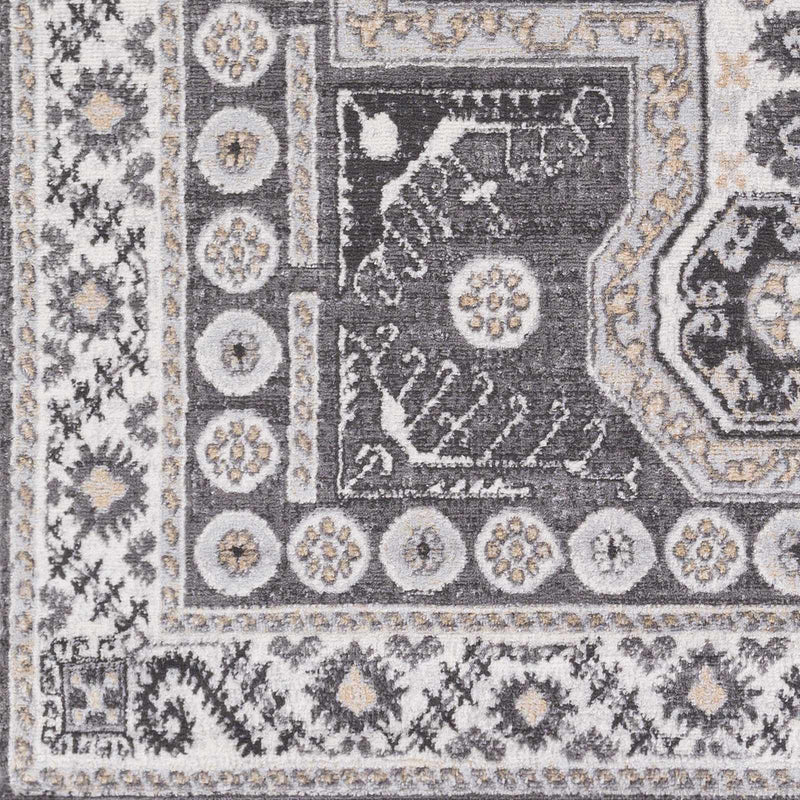 Harrah Gray Cross Rug - Clearance by Boutique Rugs