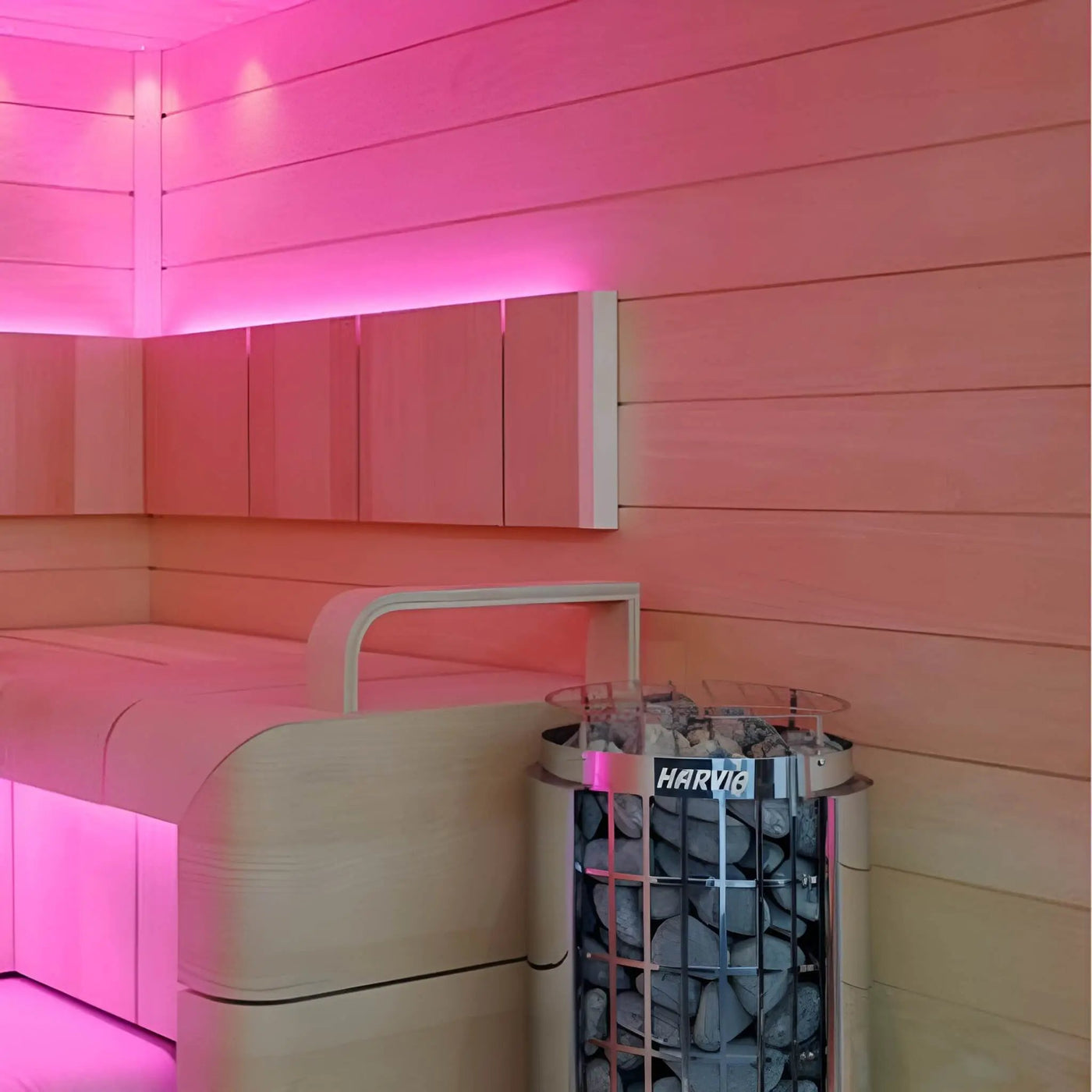 Harvia Cilindro Modern Steel Pillar Style Sauna Heater W/ Sauna Stones [PC60/80/90] (SAK84937) by SAKSBY WHOLESALE