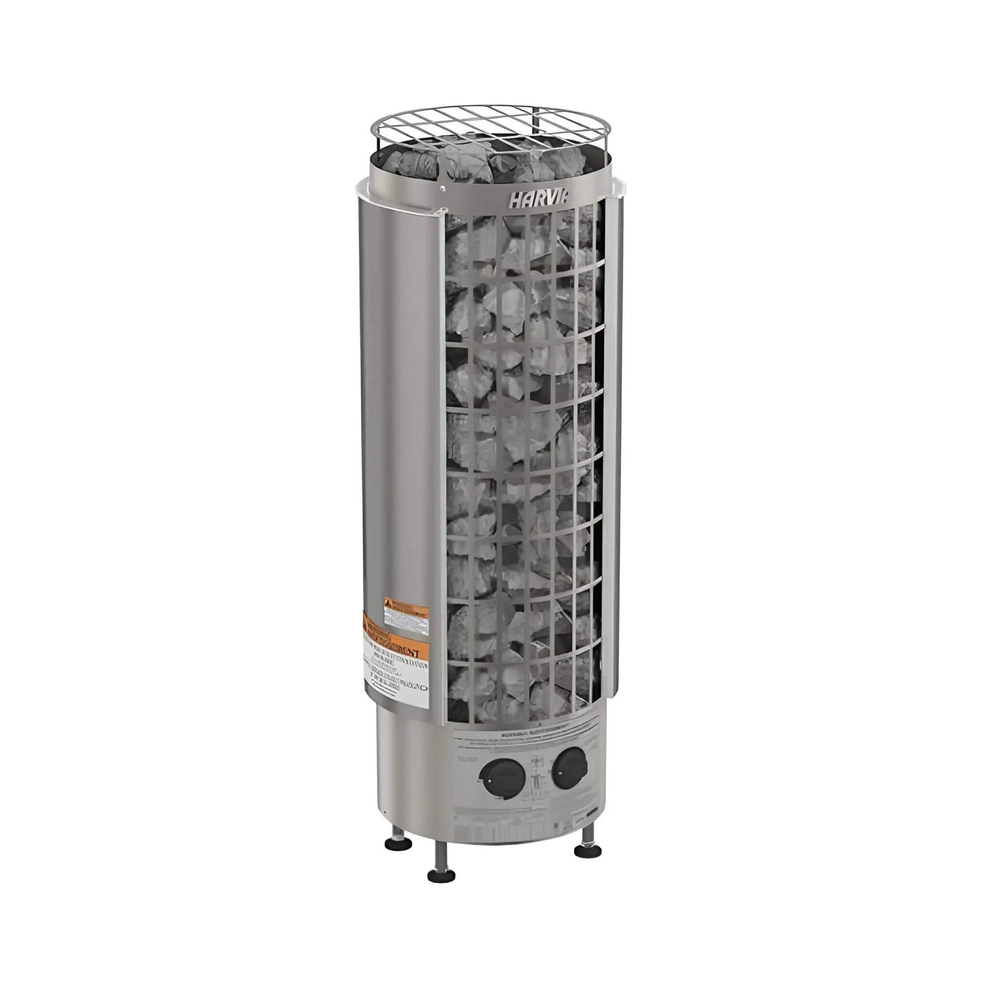 Harvia Cilindro Modern Steel Pillar Style Sauna Heater W/ Sauna Stones [PC60/80/90] (SAK84937) by SAKSBY WHOLESALE