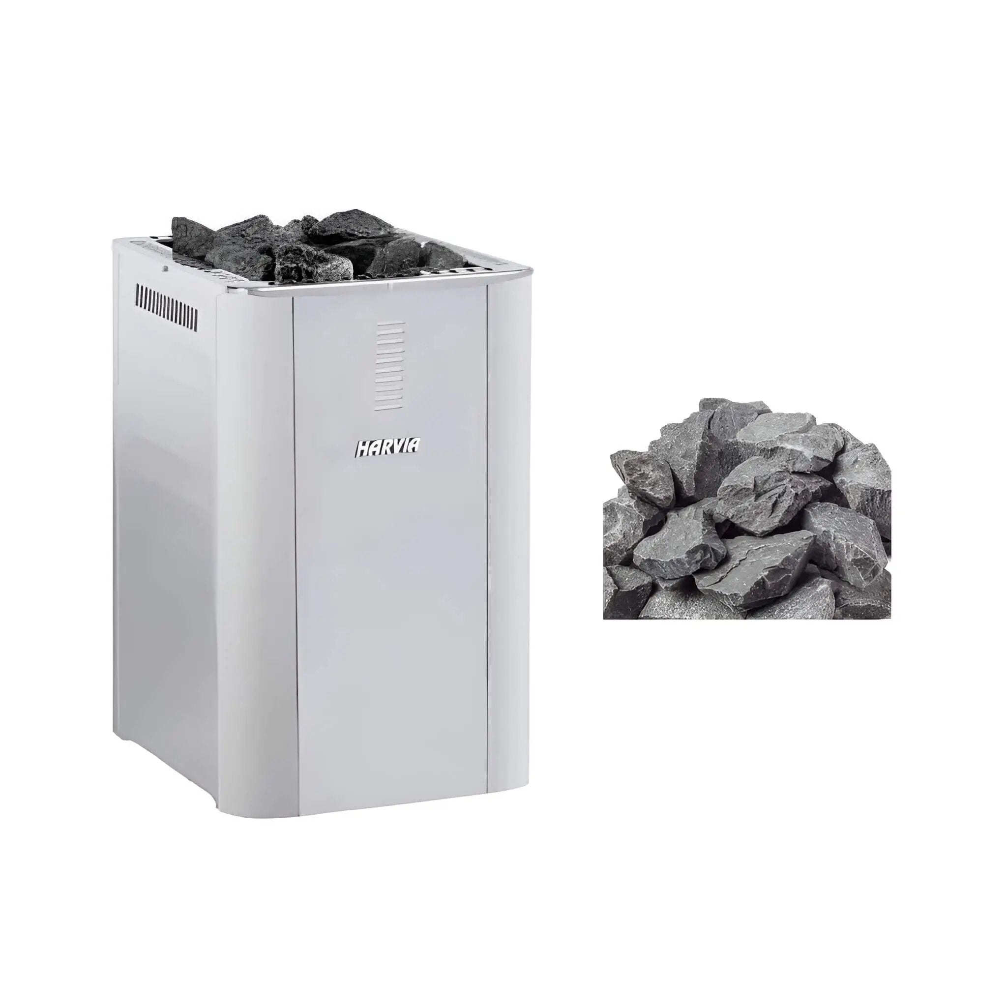 Harvia Duo Series Stainless Steel Wood Sauna Stove With Sauna Stones [WK200SLUX/WK360SLUX] (SAK68420) by SAKSBY WHOLESALE