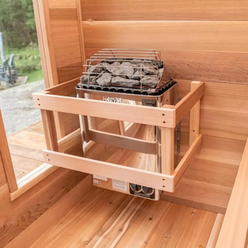 Harvia KIPB Wet Dry Electric Sauna Heater Stove With Built-In Controls & Sauna Stones (SAK47351) by SAKSBY WHOLESALE