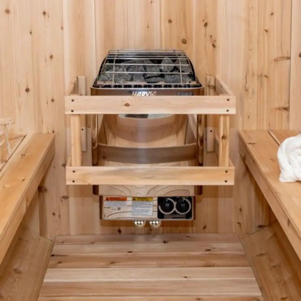 Harvia KIPB Wet Dry Electric Sauna Heater Stove With Built-In Controls & Sauna Stones (SAK47351) by SAKSBY WHOLESALE