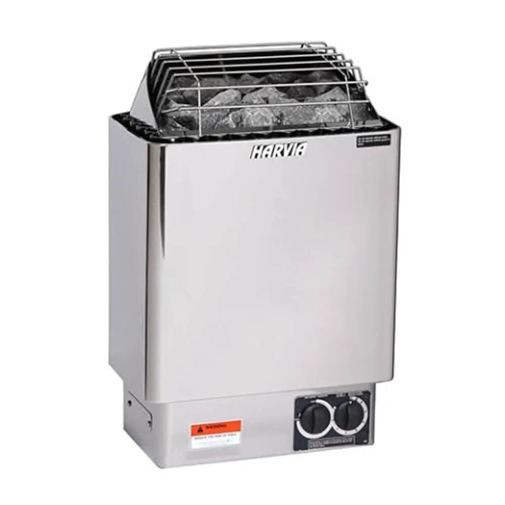 Harvia KIPB Wet Dry Electric Sauna Heater Stove With Built-In Controls & Sauna Stones (SAK47351) by SAKSBY WHOLESALE