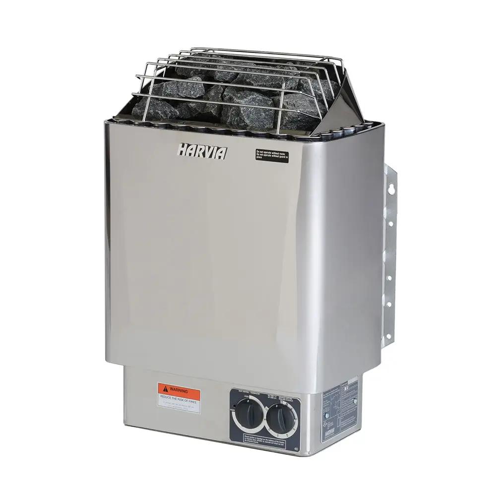 Harvia KIPB Wet Dry Electric Sauna Heater Stove With Built-In Controls & Sauna Stones (SAK47351) by SAKSBY WHOLESALE