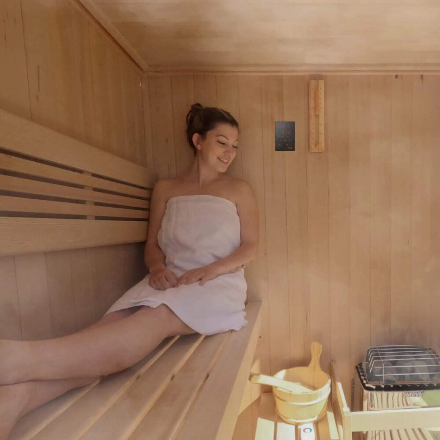 Harvia KIP UL Certified Electric Sauna Heater With Xenio CX170 Digital Control, WiFi Remote Control & Sauna Stones (SAK74563) by SAKSBY WHOLESALE