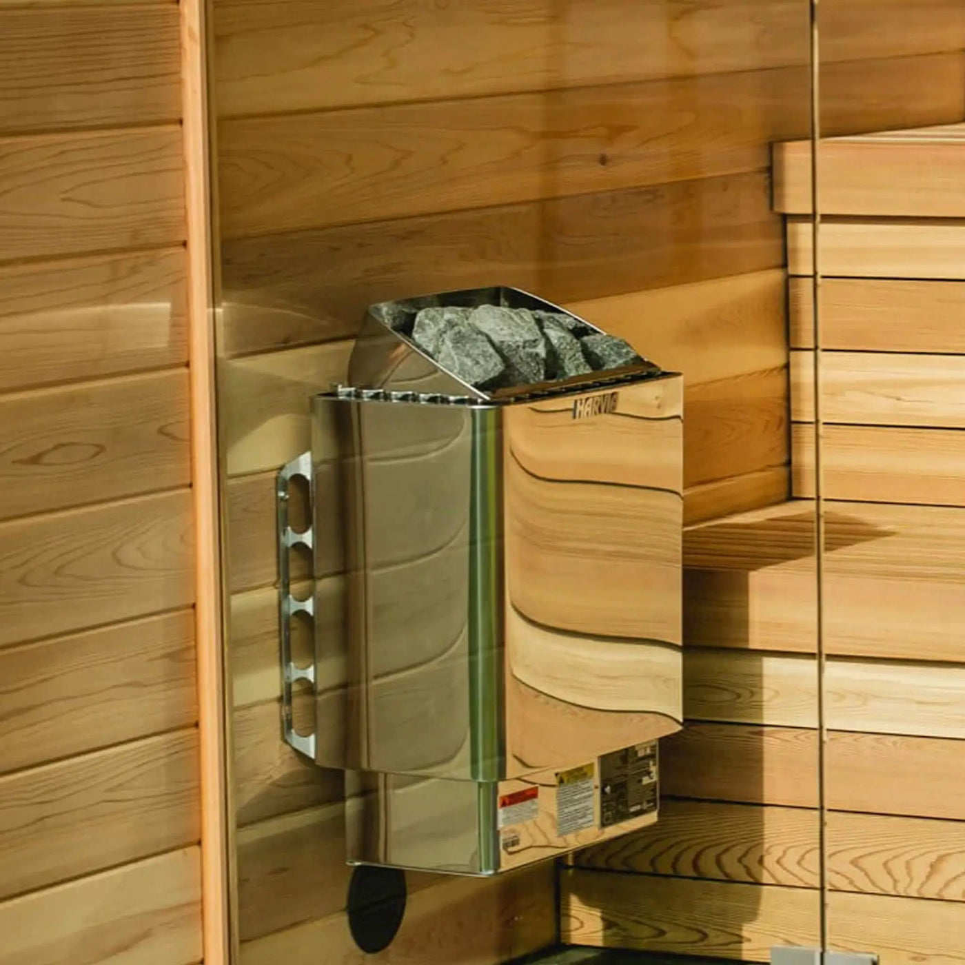 Harvia KIP80W 8KW UL Certified Electric Sauna Heater With Xenio CX170 Digital WIFI Control & Sauna Stones [JH80W2401] (SAK14630) by SAKSBY WHOLESALE