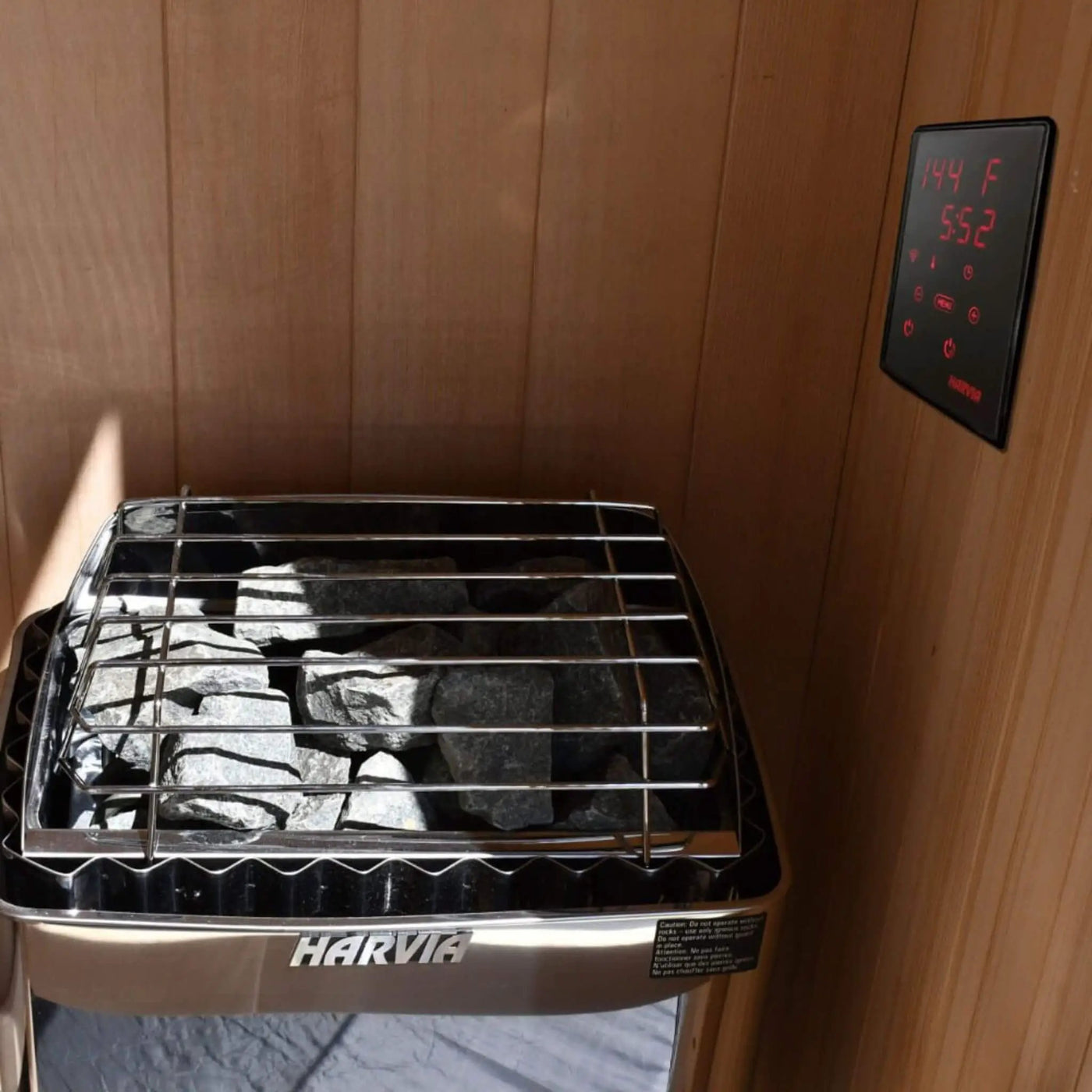Harvia KIP80W 8KW UL Certified Electric Sauna Heater With Xenio CX170 Digital WIFI Control & Sauna Stones [JH80W2401] (SAK14630) by SAKSBY WHOLESALE