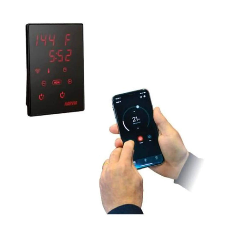 Harvia KIP80W 8KW UL Certified Electric Sauna Heater With Xenio CX170 Digital WIFI Control & Sauna Stones [JH80W2401] (SAK14630) by SAKSBY WHOLESALE