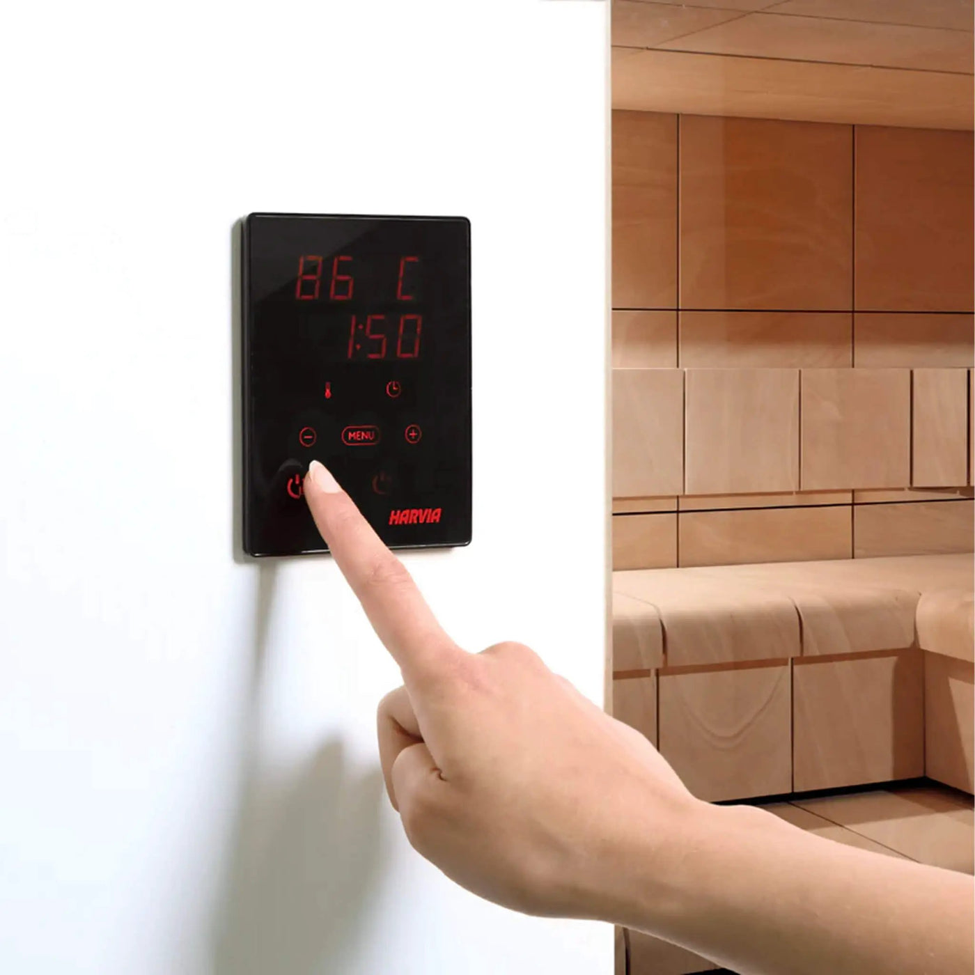 Harvia KIP80W 8KW UL Certified Electric Sauna Heater With Xenio CX170 Digital WIFI Control & Sauna Stones [JH80W2401] (SAK14630) by SAKSBY WHOLESALE