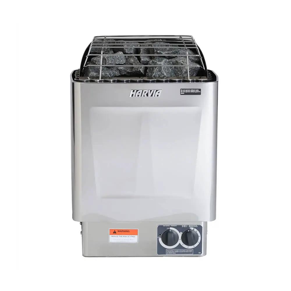 Harvia KIPB Wet Dry Electric Sauna Heater Stove With Built-In Controls & Sauna Stones (SAK47351) by SAKSBY WHOLESALE